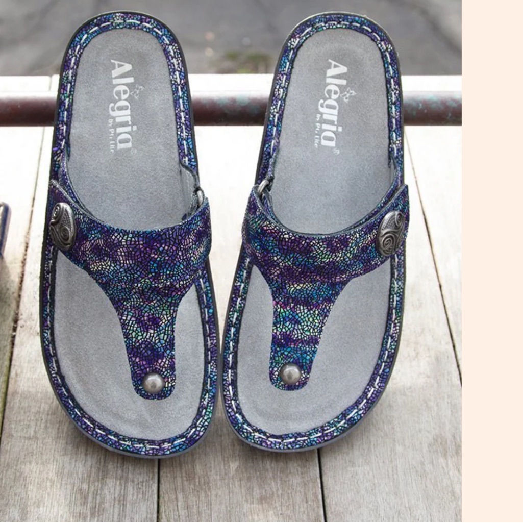 Algeria Carina Purple Swell Sandal Sz 8 - 8.5